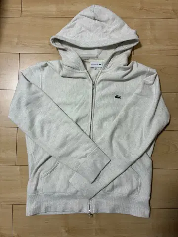 라코스테(LACOSTE) 화이트 후드티