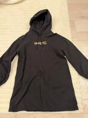 Tommy jeans 롱 기장 후드 부착 후드티