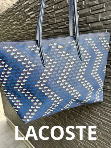 LACOSTE 로고 패턴 토트백