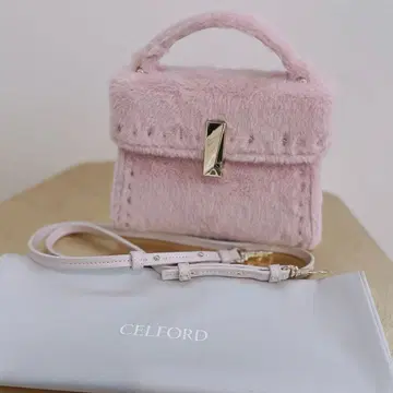 CELFORD 비쥬 스터드 퍼 미니백 퍼 백