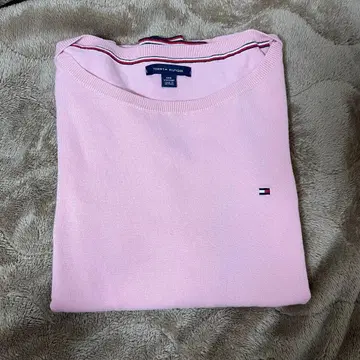TOMMYHILFIGER 타미힐피거 핑크 스웨터 니트