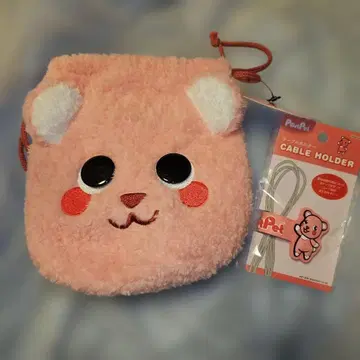 포스트펫 코모모 봉제 인형 복조리 케이블 홀더