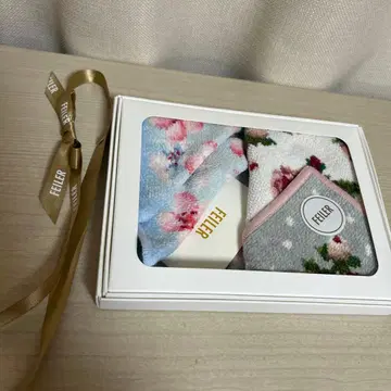FEILER 꽃무늬 플리스 손수건 세트