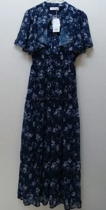 duzzlin Watercolorflower 원피스 네이비