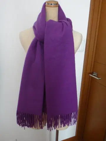 아름다운 보라색 캐시미어 대형 사이즈 스톨