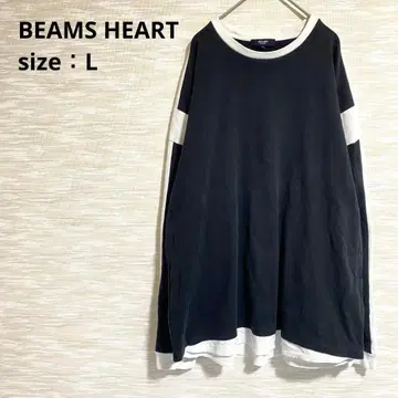 BEAMS HEART 긴팔 티셔츠 [ L ] 롱티 빅 실루엣 1346