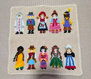 FEILER 자수 손수건 베이지