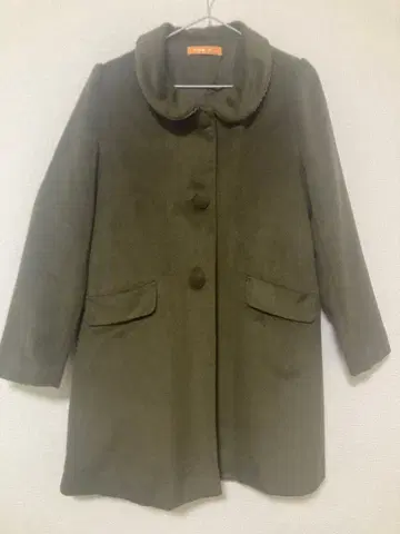 F i.n.t 올리브 그린 카키 롱 코트