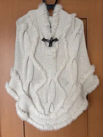 [ 새상품급 ] 케이프 판초 후드 부착 사이즈 M~L