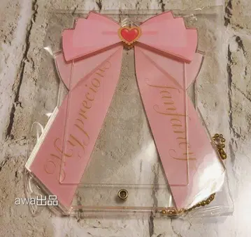 [ 핑크 ] 후쿠야 리본 포토 카드 아크릴 프레임