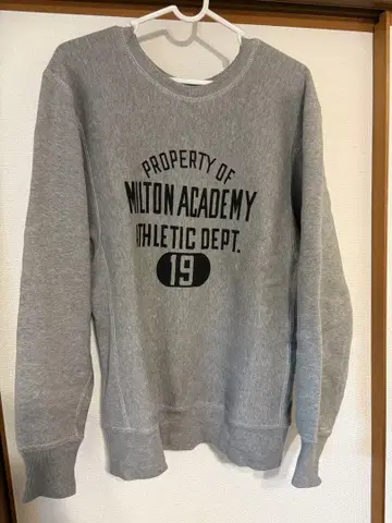 웨어하우스 리버스 위브 그레이 염소 프린트 사이즈 40