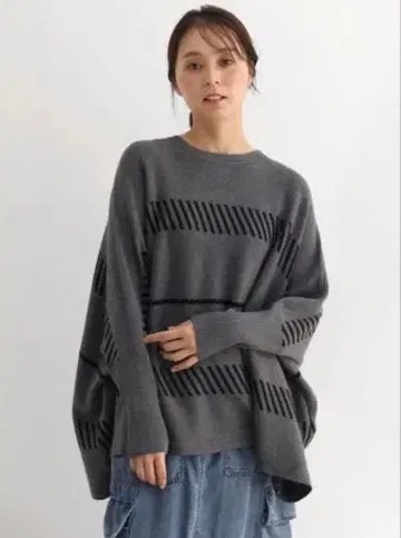 야마다야 clove 자카드 돌먼 니트