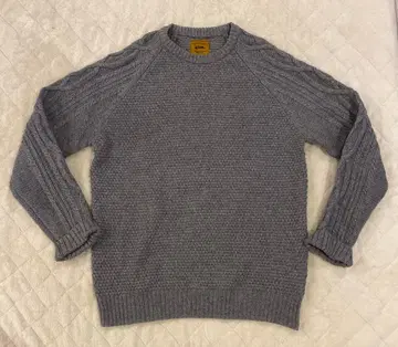 gim 니트 그레이 래글런 니트 스웨터 울 80%