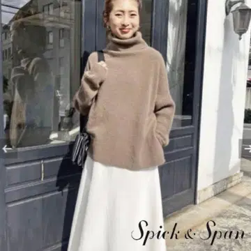 [ 새상품급 ] 스픽 앤 스팬 폭스 울 롱 리브 터틀 풀오버