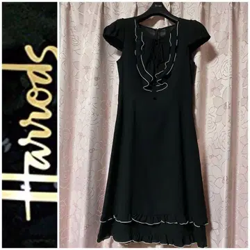 새상품급 해롯 1 블랙 프릴 원피스
