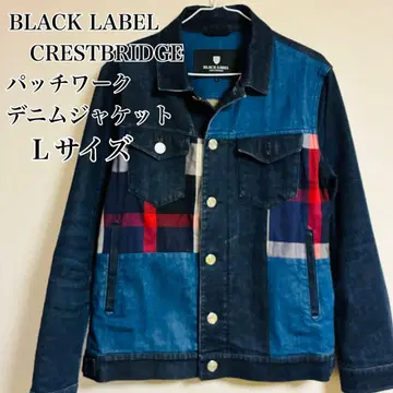 [ 인기 ] BLACKLABEL CRESTBRIDGE 패치워크 데님 자켓