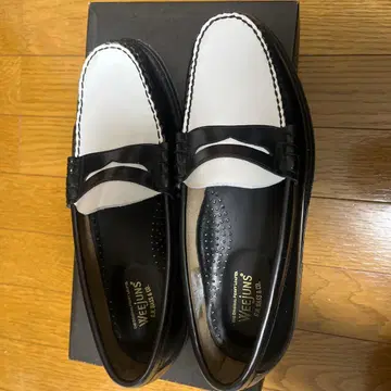 ghbass 화이트 블랙 로퍼