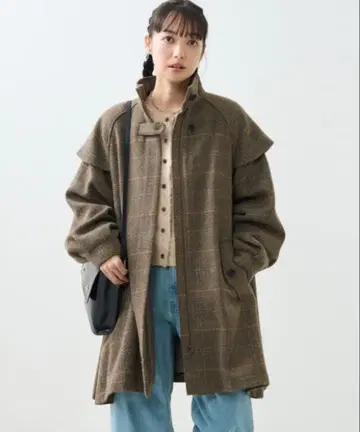 울 케이프 슬리브 숏코트/ FREAK'S STORE