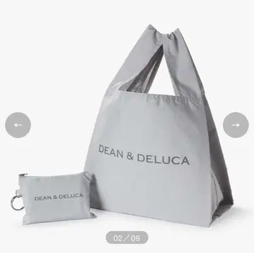 DEAN & DELUCA 파우치 포함 에코백 그레이 완판템 미사용 새상품