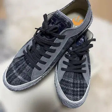 스핑글무브 그레이 체크 무늬 스니커즈 26.5 데드스탁