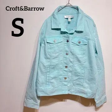 [ 하자품 ] Croft&Barrow [ S ] 라이트 블루 데님 자켓