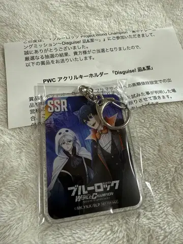 블루 록 PWC 아크릴 키링 나기&이사기