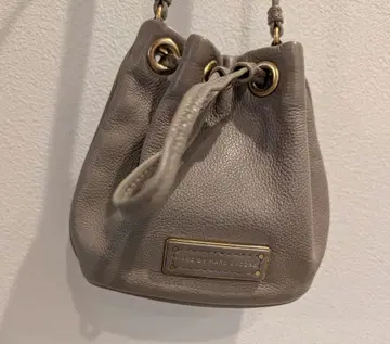 MARC BY MARC JACOB 그레이 가죽 드로우 스트링 백