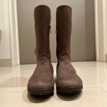 ellesse 스노우 부츠 스웨이드 롱 부츠 사이드