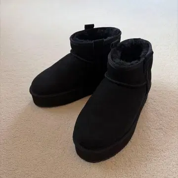 EMU 통굽 무스탕 부츠