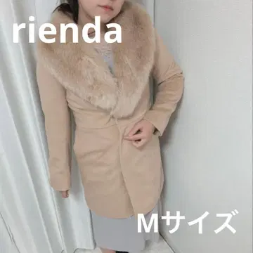 rienda 퍼 벨티드 롱 코트 M 사이즈