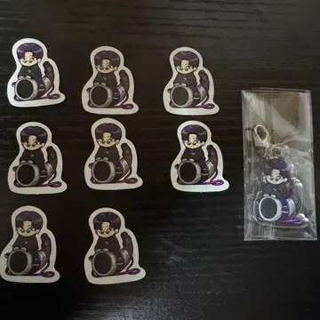 진지하게 야바시티 쇼피 스티커 아크릴 키링