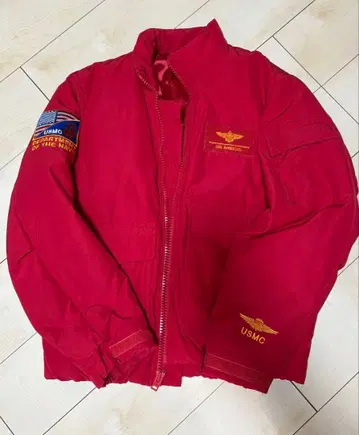 AVIREX USMC 다운 자켓 레드