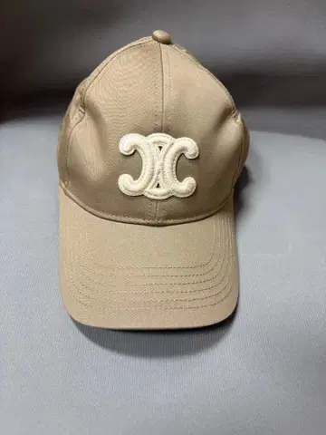 야구 모자 로고 캡 베이지