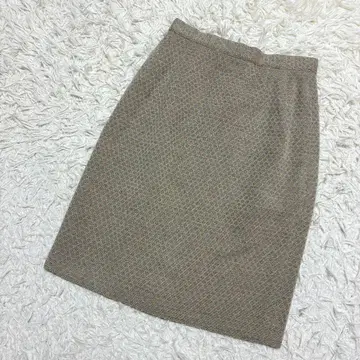 MOGA 타이트 스커트 모 100% 빈티지 가을/겨울 무릎 기장 고급