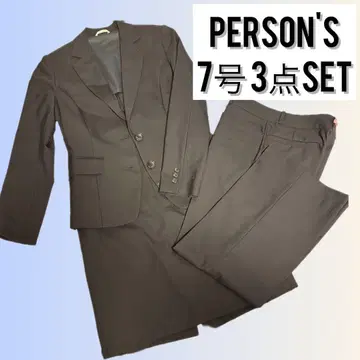 PERSON'S 여성용 취업 정장 3세트 7호 블랙 수트
