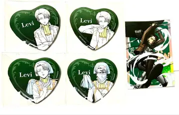 진격의 거인 WIT STUDIO 구매 혜택 하트형 캔뱃지 리바이 컴프