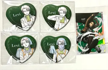 진격의 거인 WIT STUDIO 구매 혜택 하트형 캔뱃지 리바이 컴프