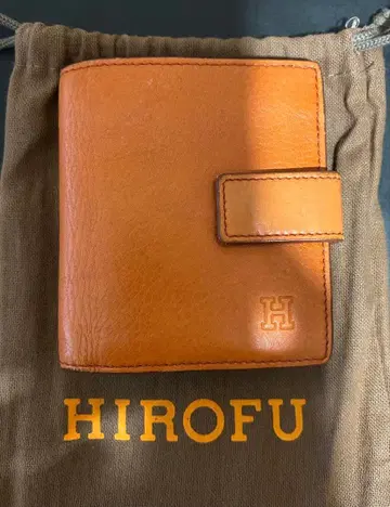 HIROFU 오렌지 접이식 지갑