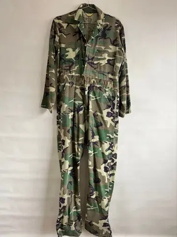 카모 패턴 긴팔 오버롤 S