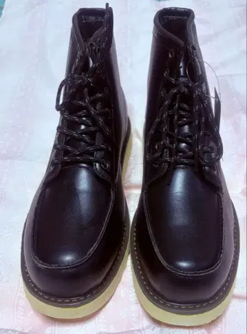 블랙 가죽 경량 부츠