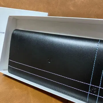 [ 키타무라 x Disney ] 블랙 가죽 장지갑 박스 포함