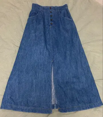 새상품급 IENA 롱 스커트 데님 인디고 블루