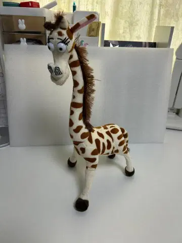 정말 레어! 마다가스카르 기린 멜맨 봉제 인형 택 포함