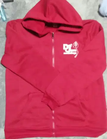 Def Jam Recordings 다크 레드 집업 후드티 XL