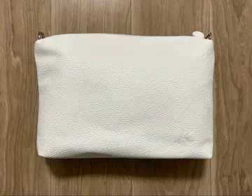 키타무라 화이트 숄더백 가죽풍