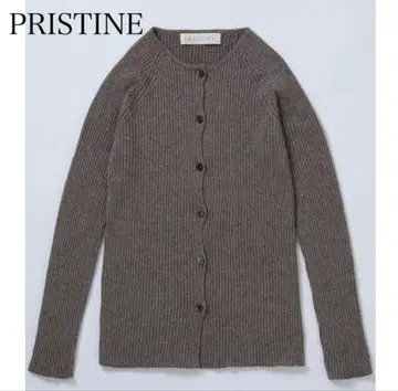 [ 미사용 ] [ PRISTINE ] 야크 혼방 리브 가디건 오가닉 코튼