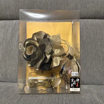 머리 장식 일본풍 골드 블랙