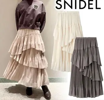 SNIDEL 볼륨 캉캉 스커트