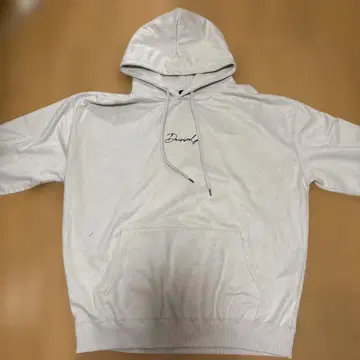 BEAMS HEART 화이트 후드 부착 후드티