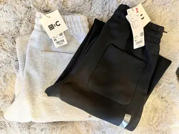 UNIQLO : C 맨투맨 와이드 팬츠 2개